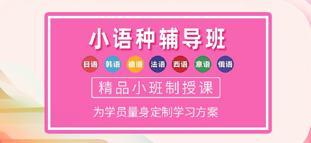 小语种培训辅导图