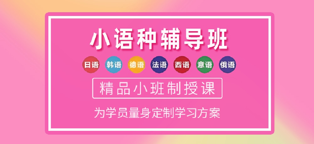 小语种培训辅导图