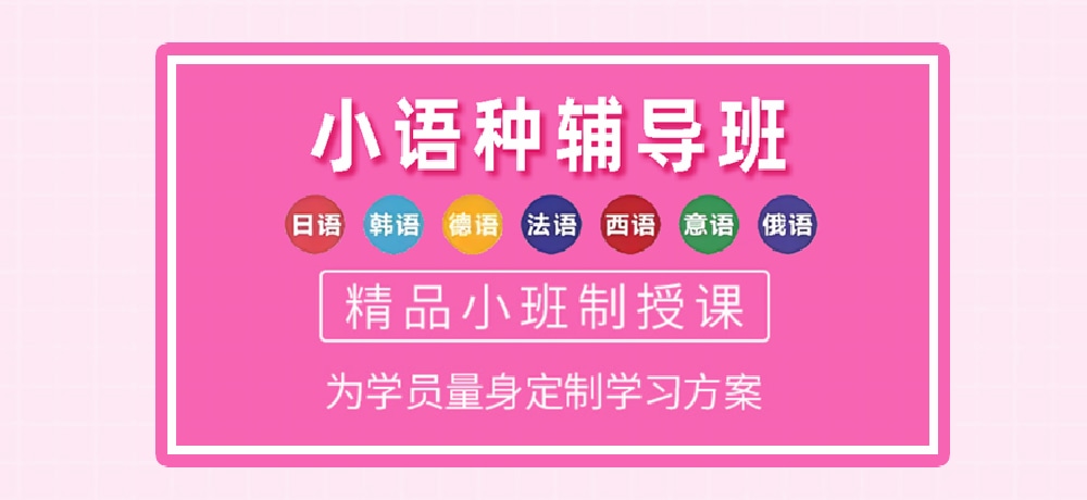 小语种培训辅导图